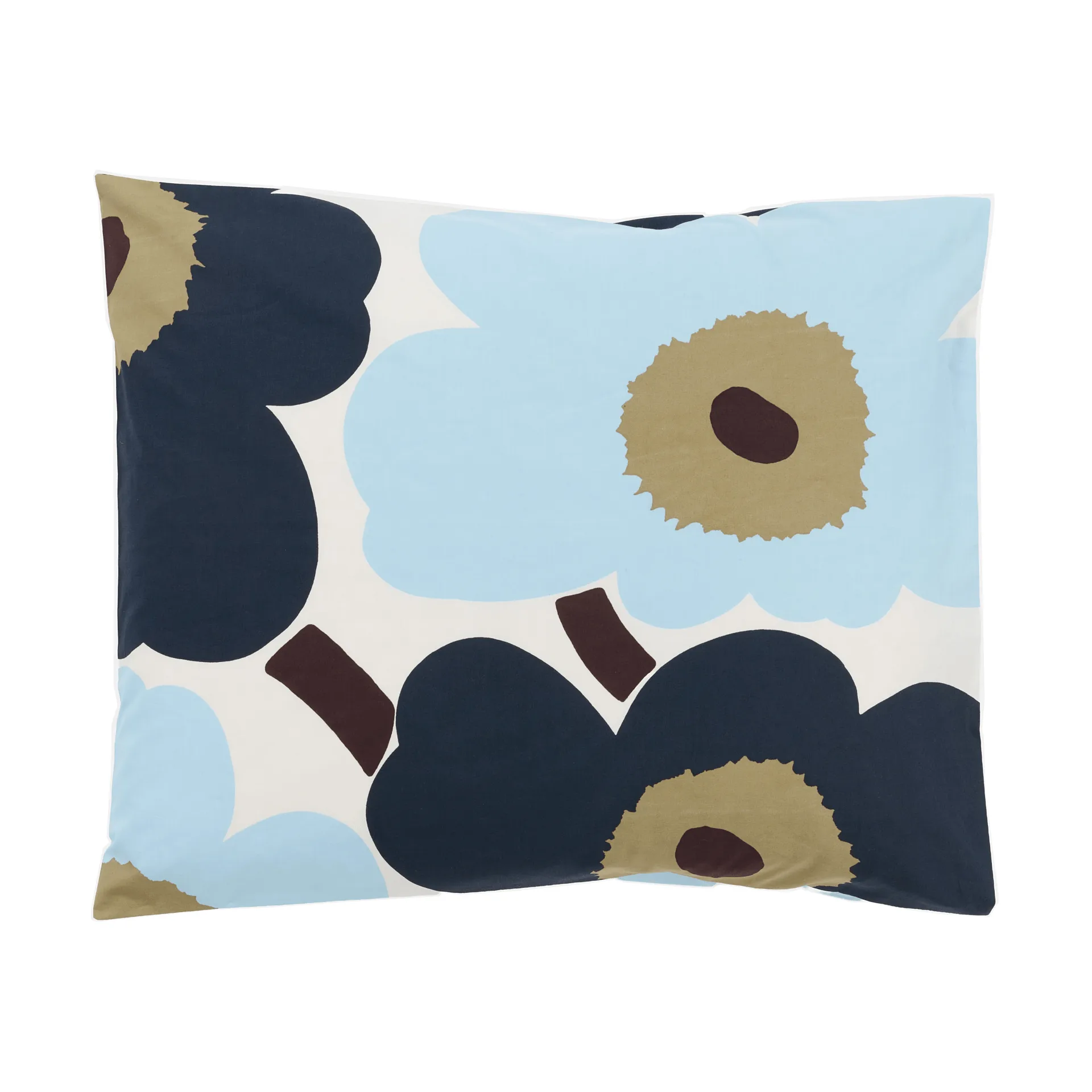Unikko Kissenbezug 50x60cm, Off white-blueberry-cold blue Marimekko