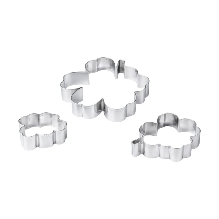 Unikko Kuchenform 3er-Pack - Edelstahl - Marimekko