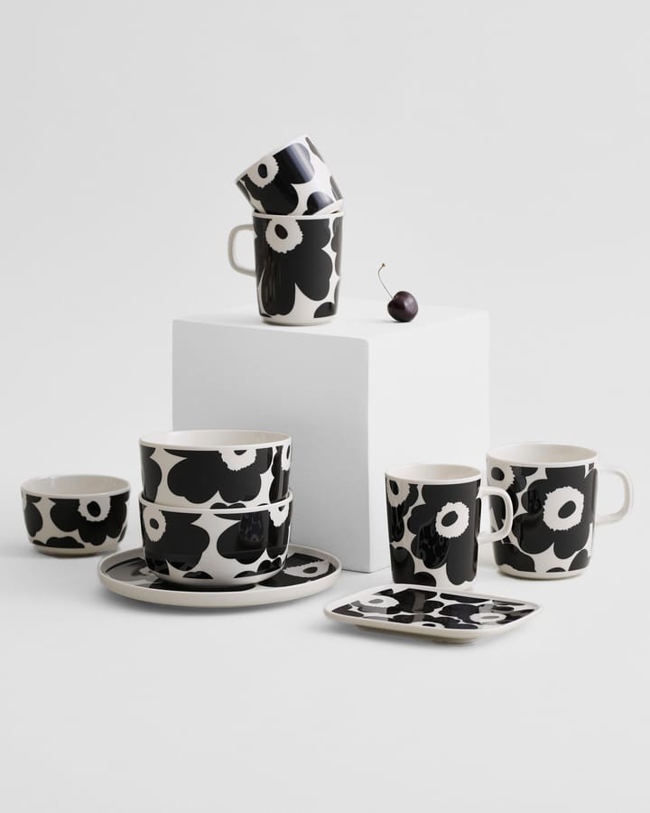 Unikko Schale 2,5dl, Schwarz-weiß Marimekko