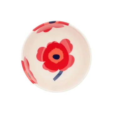 Unikko Schale 300 ml - Weiß-Rot-Blau - Marimekko