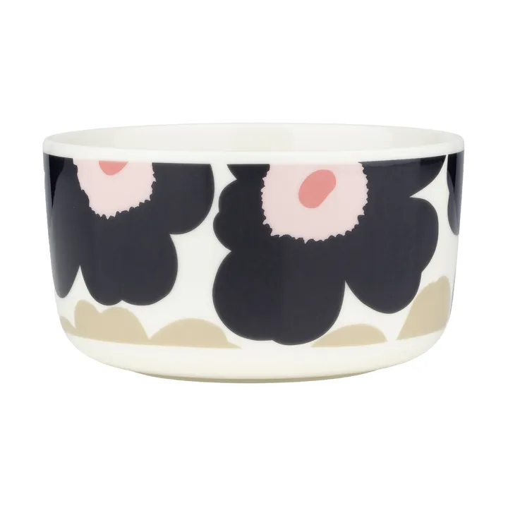 Unikko Schale 5dl - Off white-charcoal-sand-pink - Marimekko