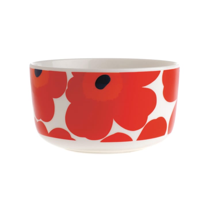 Unikko Schale 5dl, Rot/weiß Marimekko