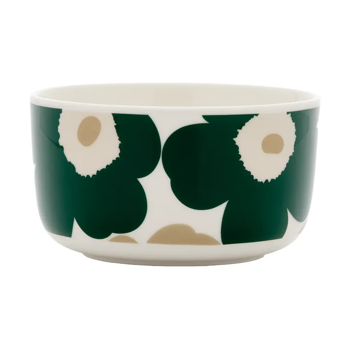Unikko Schale 5dl - White-dark green-beige-light sand - Marimekko