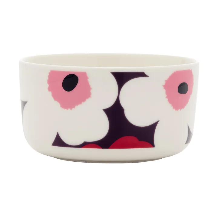 Unikko Schale 5dl - White-plum-cranberry-pink - Marimekko
