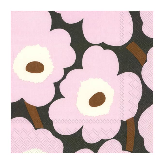 Unikko Serviette 33x33cm 20er Pack, Rose Marimekko