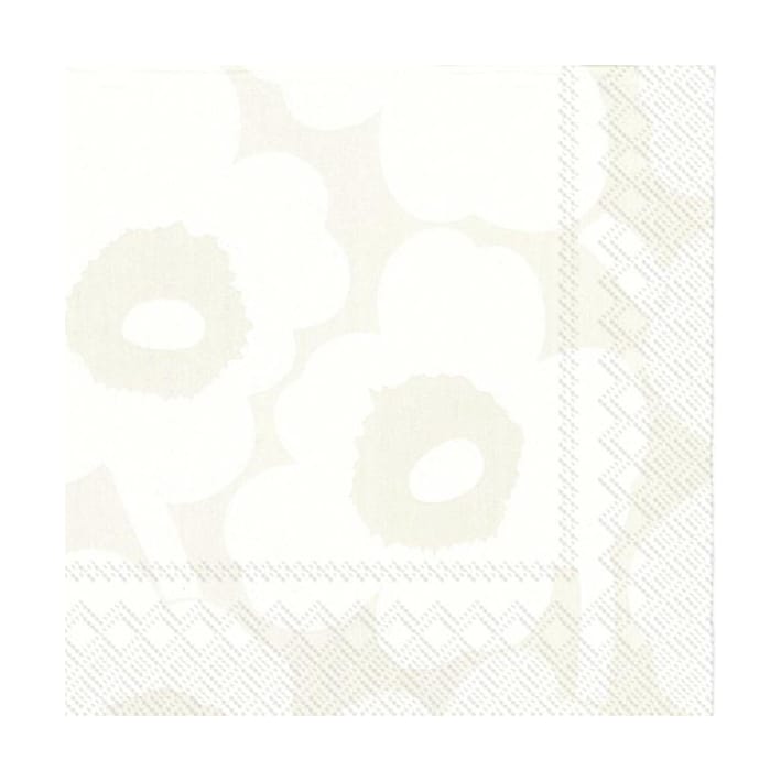 Unikko Serviette 33x33cm 20er Pack, White-grey Marimekko