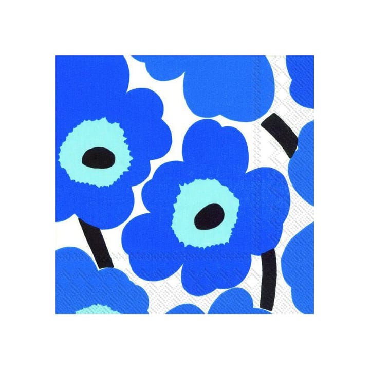 Unikko Serviette 40 x 40cm 20er Pack - Blau - Marimekko