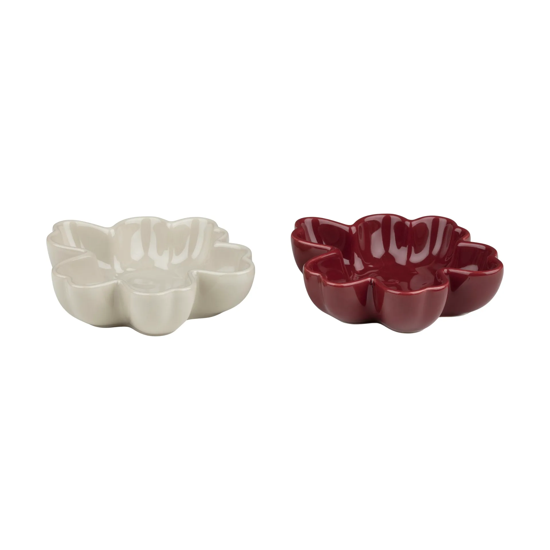 Unikko shape Schale Ø11 cm 2-teilig, Burgundy-stoneware Marimekko