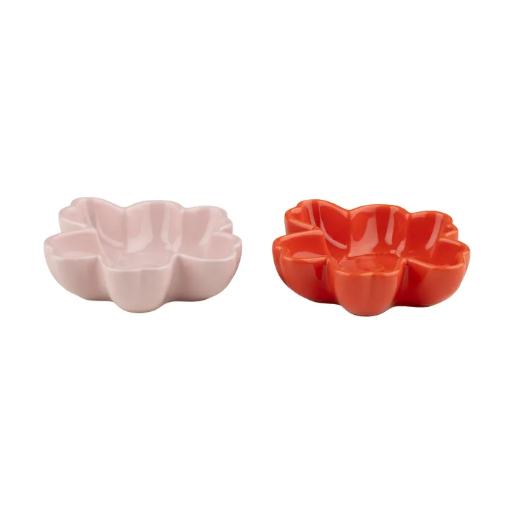 Unikko Shape Schale Ø11 cm 2-teilig - Pink-orange red - Marimekko