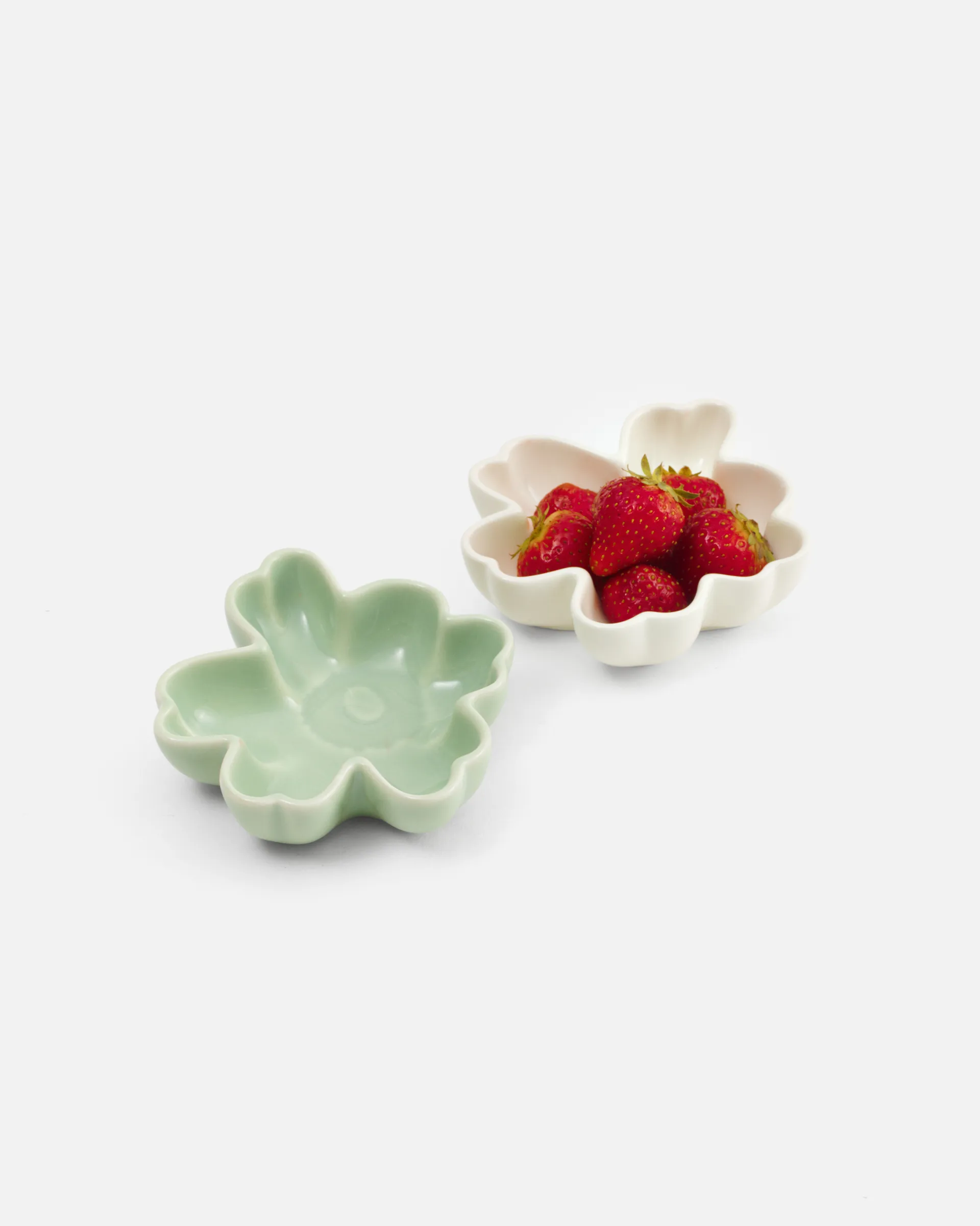 Unikko shape Schale Ø11 cm 2-teilig, White-light green Marimekko