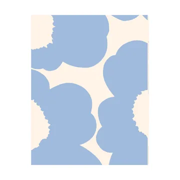 Unikko Stoff - Light blue-bomullssatin - Marimekko