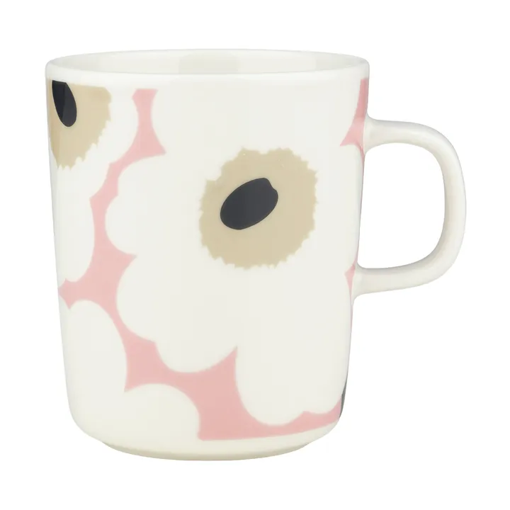 Unikko Tasse 25 cl - Off white-pink-sand-charcoal - Marimekko