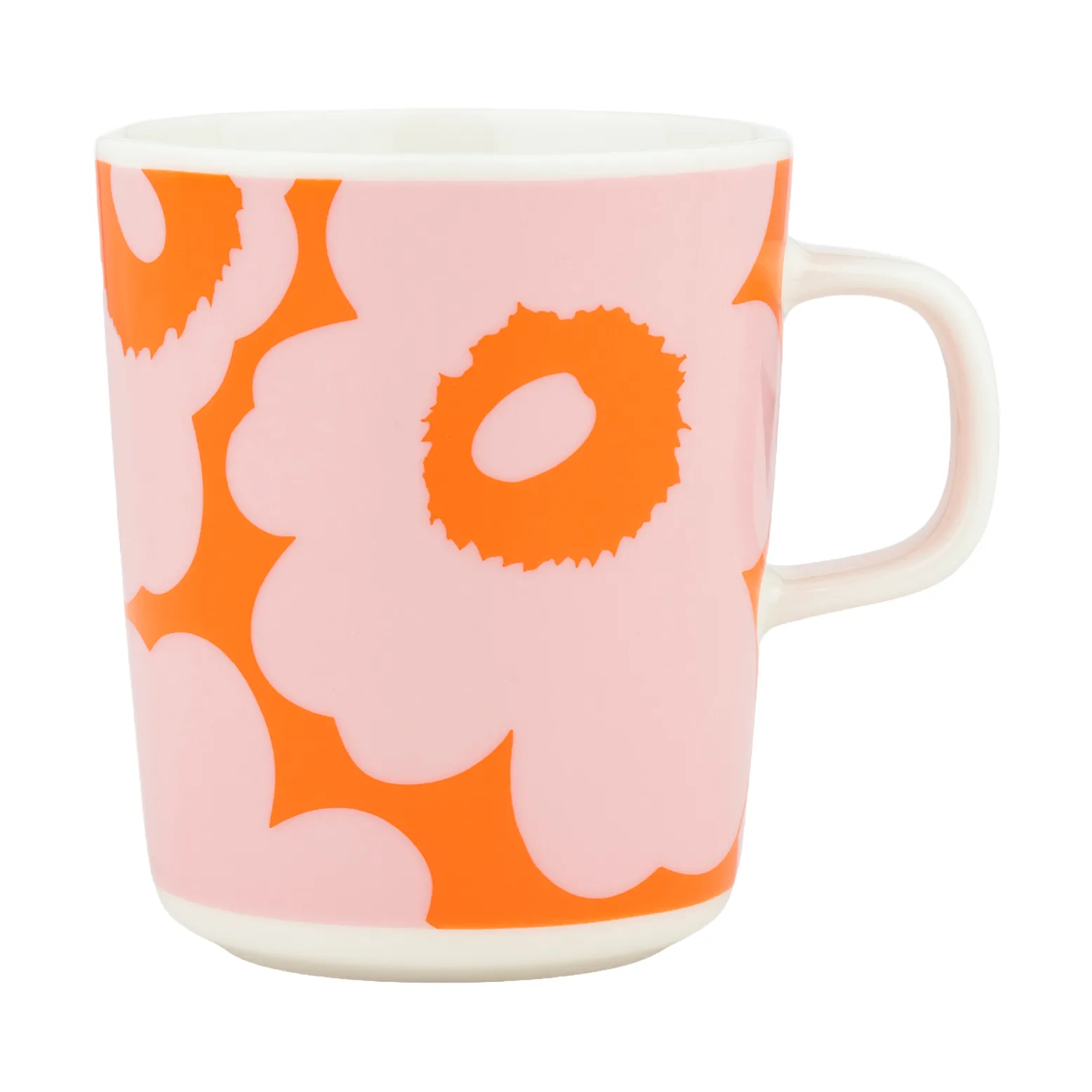 Unikko Tasse 25 cl, White-pink-orange Marimekko