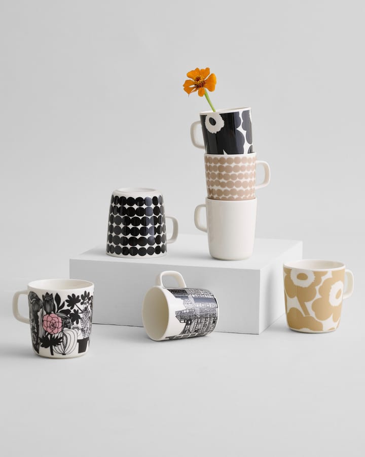 Unikko Tasse 40 cl, Weiß -beige Marimekko