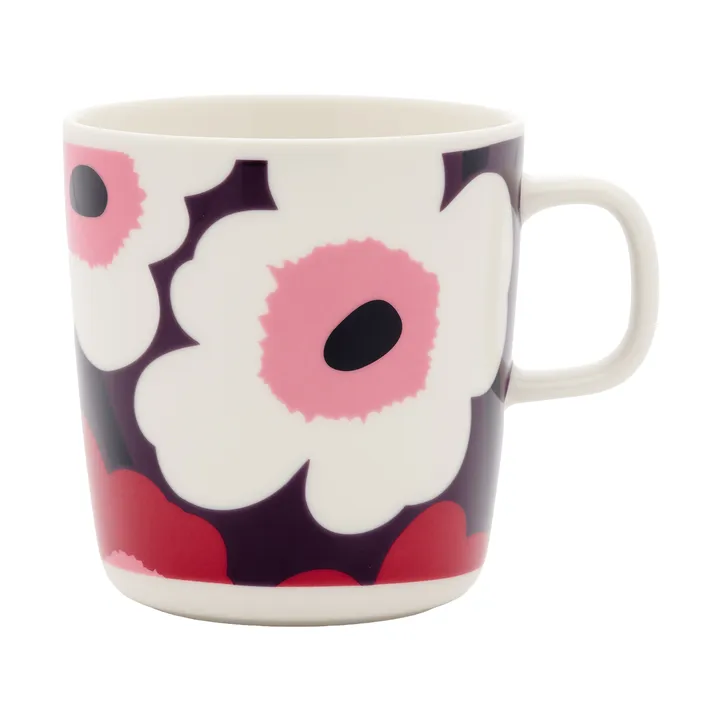 Unikko Tasse 40 cl - White-plum-cranberry-pink - Marimekko