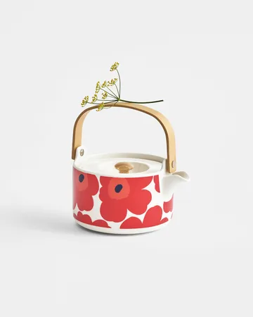 Unikko Teekanne 0,7 l - Red-white - Marimekko