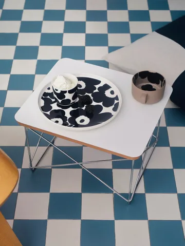 Unikko Teller Ø25cm - Weiß-Dunkelblau - Marimekko