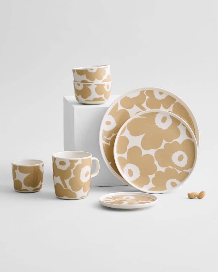 Unikko Teller beige-weiß, Ø20cm Marimekko