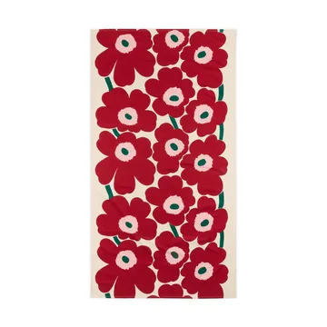 Unikko Tischdecke - Off white-cranberry-rose, 135x250 cm - Marimekko