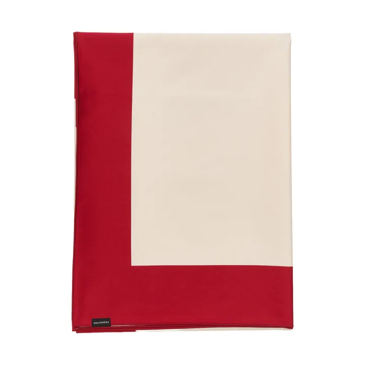 Unikko Tischdecke - Off white-Cranberry-Rose, 140x140 cm - Marimekko