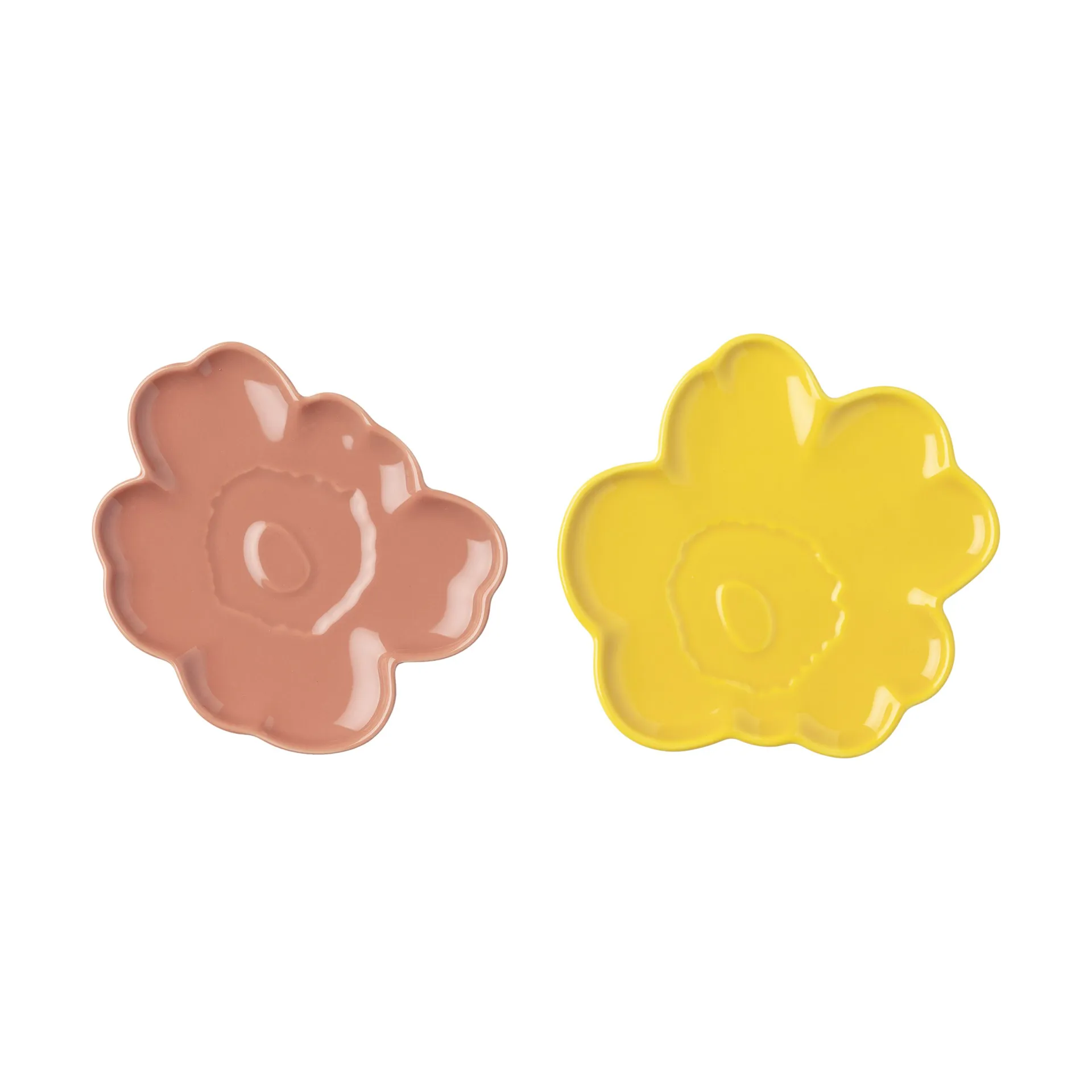 Unikko Untersetzer 13 cm 2 Teile, L. Terra-Spring Yellow Marimekko