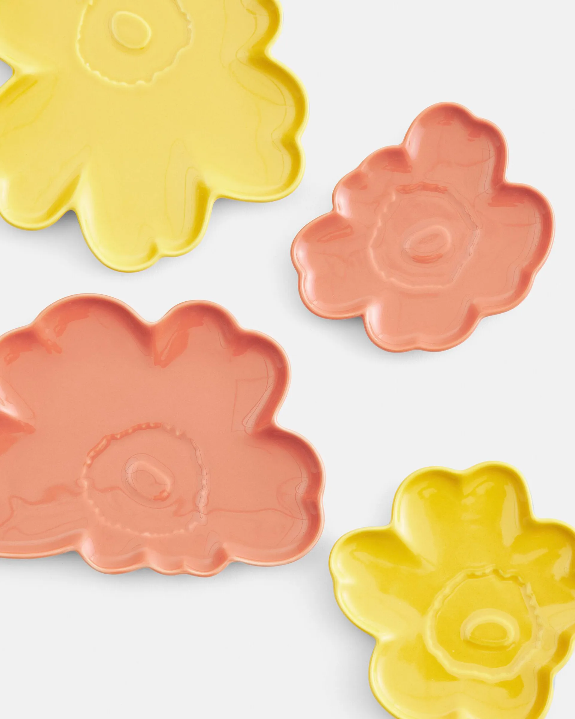 Unikko Untersetzer 13 cm 2 Teile, L. Terra-Spring Yellow Marimekko