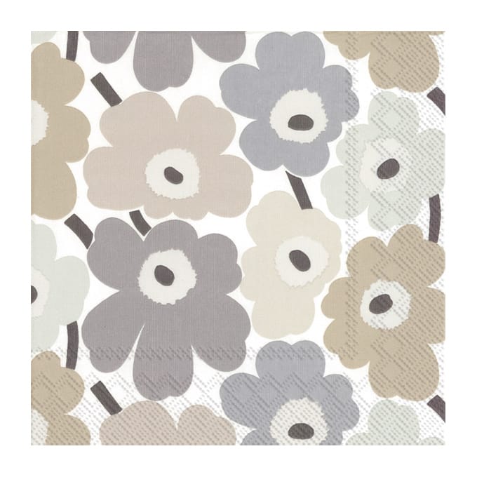 Unikot Serviette 33 x 33cm 20er Pack, Linen Marimekko