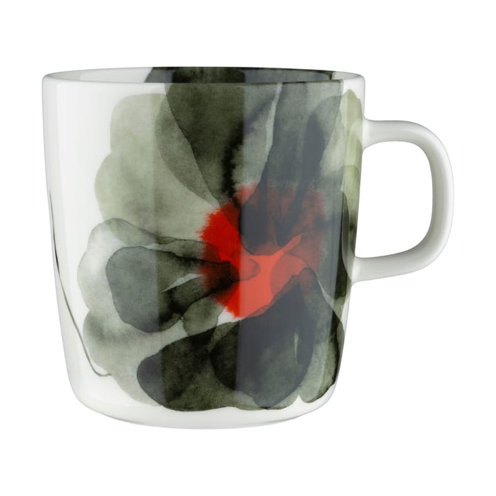 Valssi Becher 40 cl - White-forest green-tomato red - Marimekko
