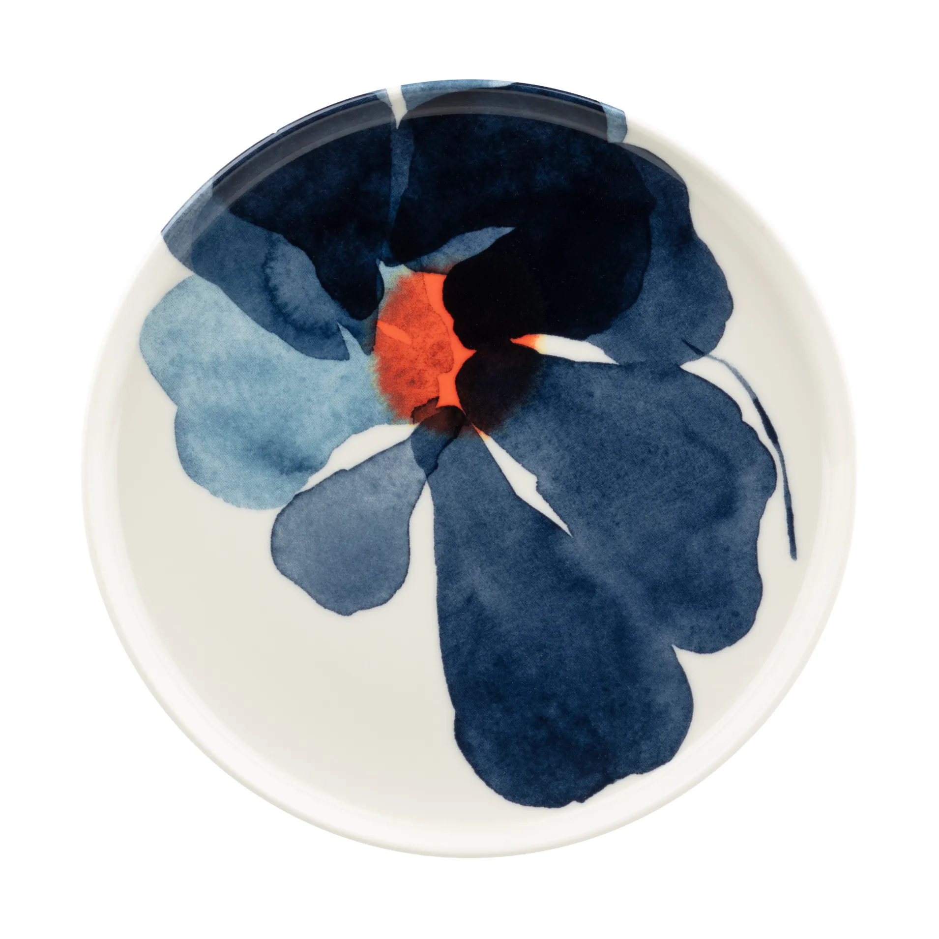 Valssi Teller, White-blue-orange Marimekko