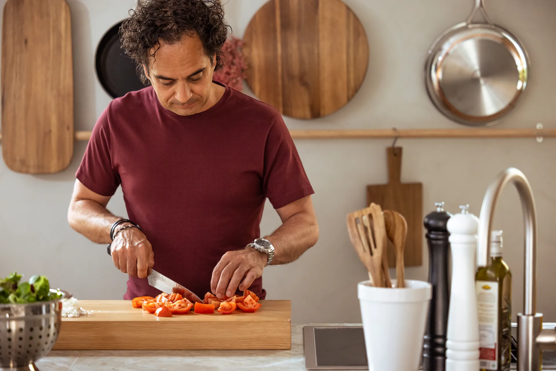 Markus rundes Serviertablett 35 x 48cm, Akazie Markus Aujalay