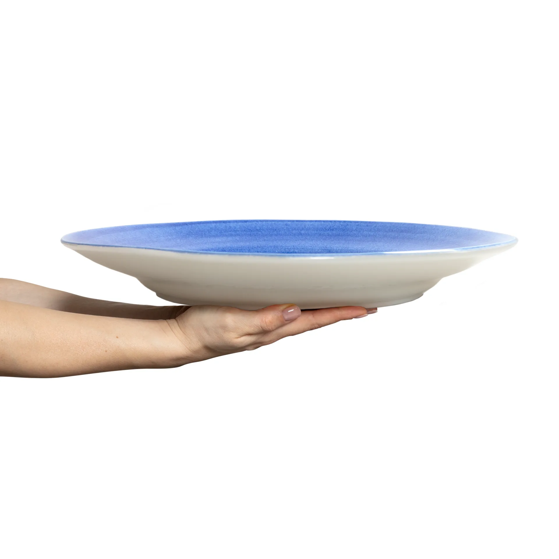 Basic Servierplatte Ø41 cm, Hellblau Mateus