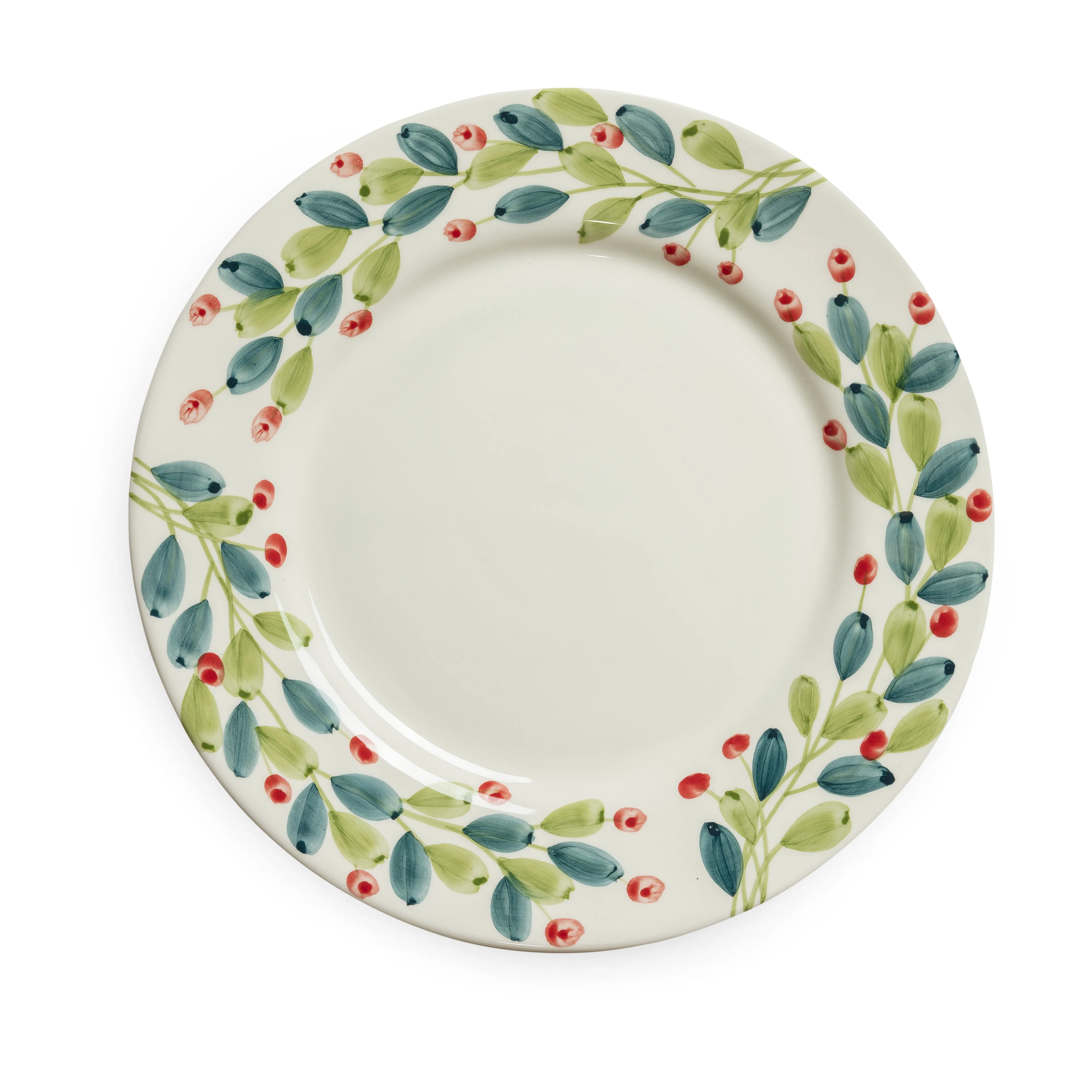 Santa Barbara Design Studio Weihnachts-Vorspeisenteller-Set (4 Stück) – Weiße Keramik, 13,3 Cm, Mit Festlichen Motiven