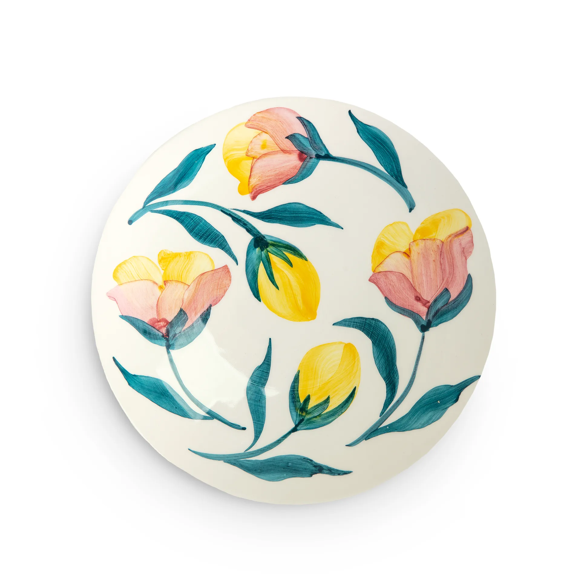 Flowers Tulips Dessertteller Ø20 cm, Weiß Mateus