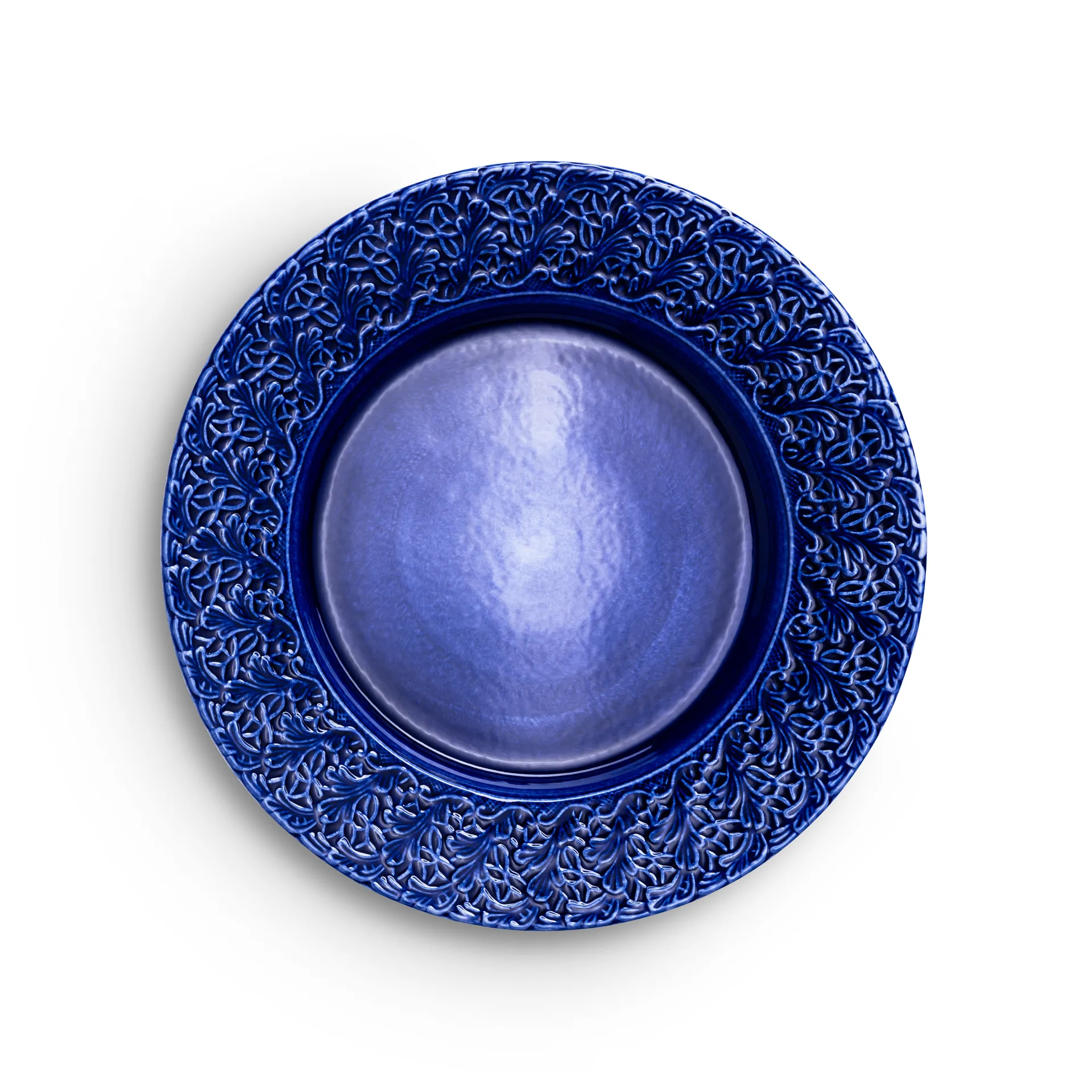 Lace Teller 32cm, Blau Mateus