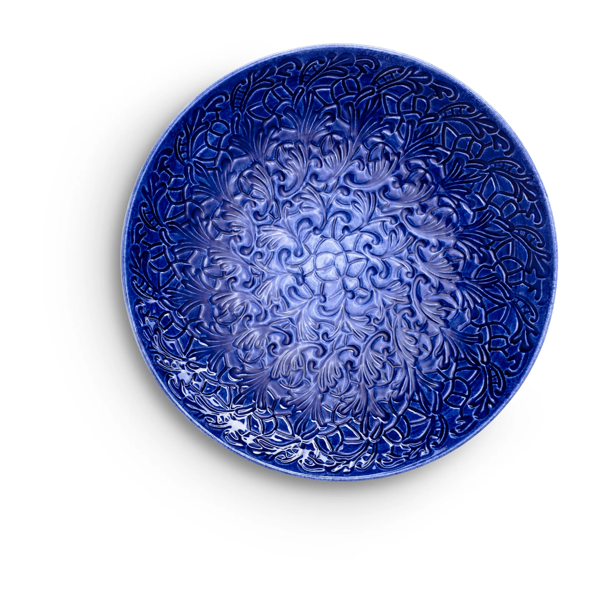 Lace Teller 34cm, Blau Mateus