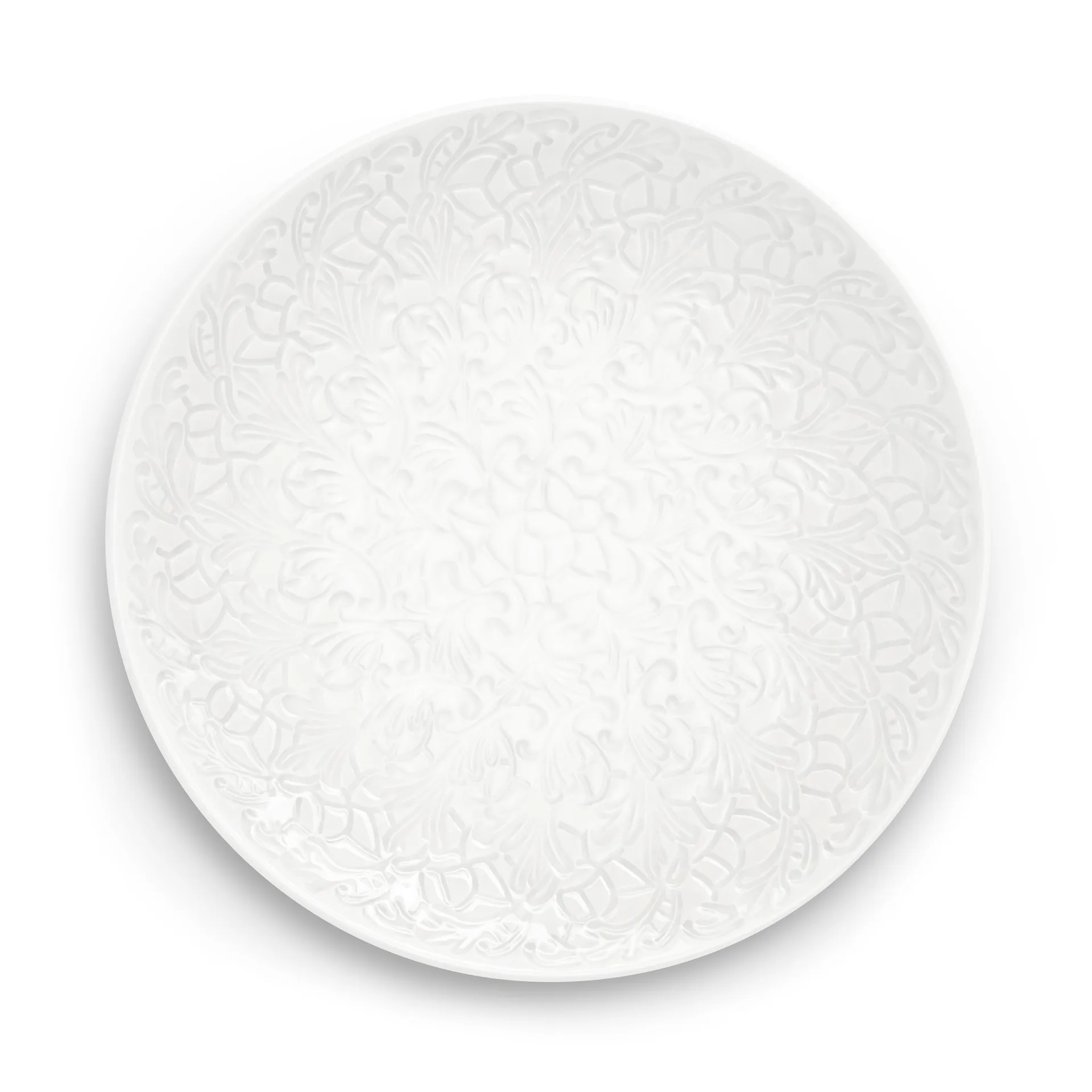 Lace Teller 34cm, Weiß Mateus