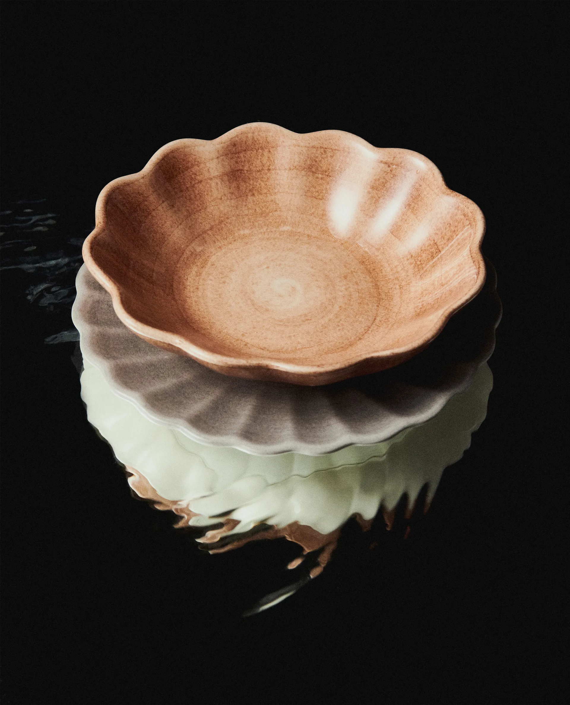 Oyster Schale 16 x 18cm, Cinnamon Mateus