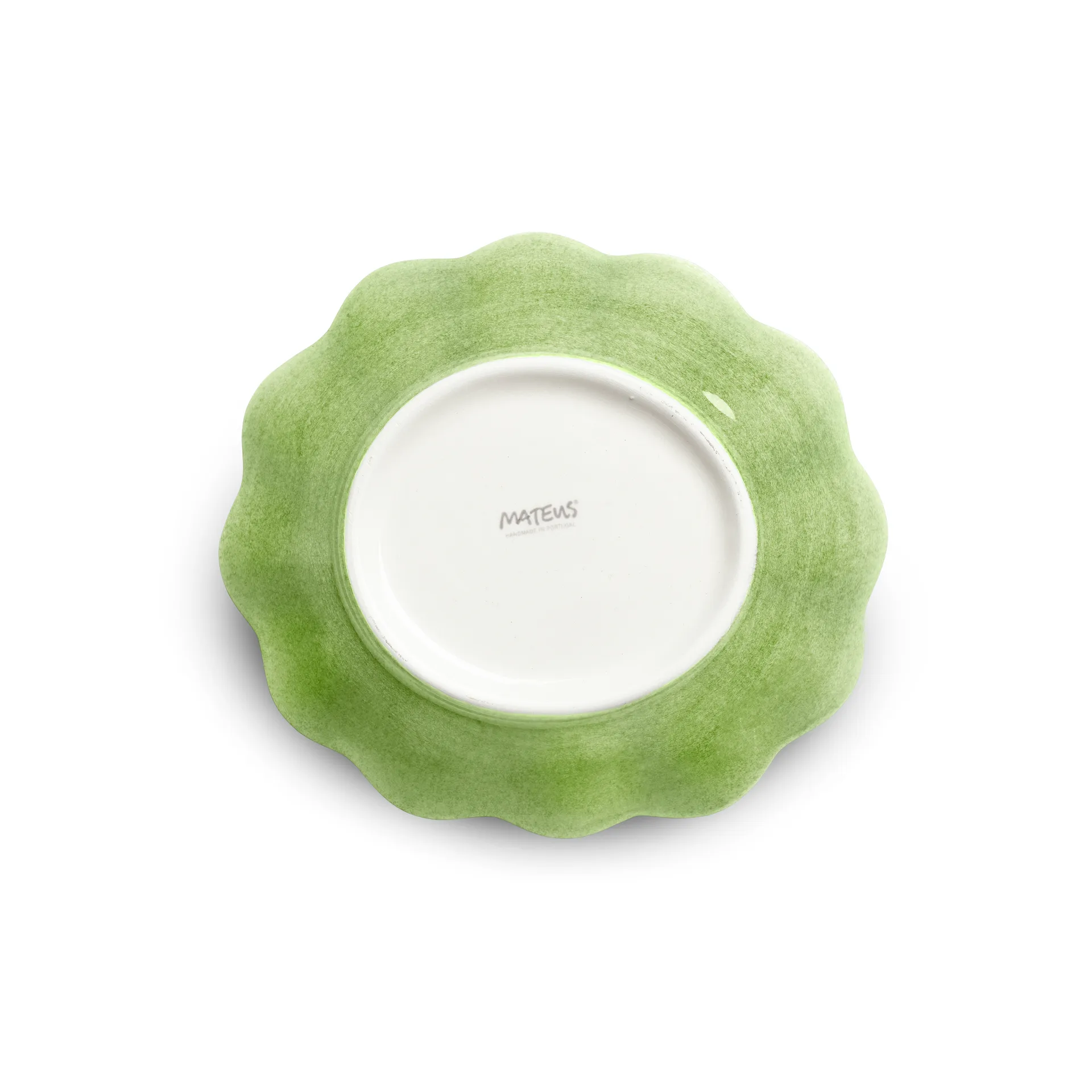 Oyster Schale 16 x 18cm, Grün Mateus