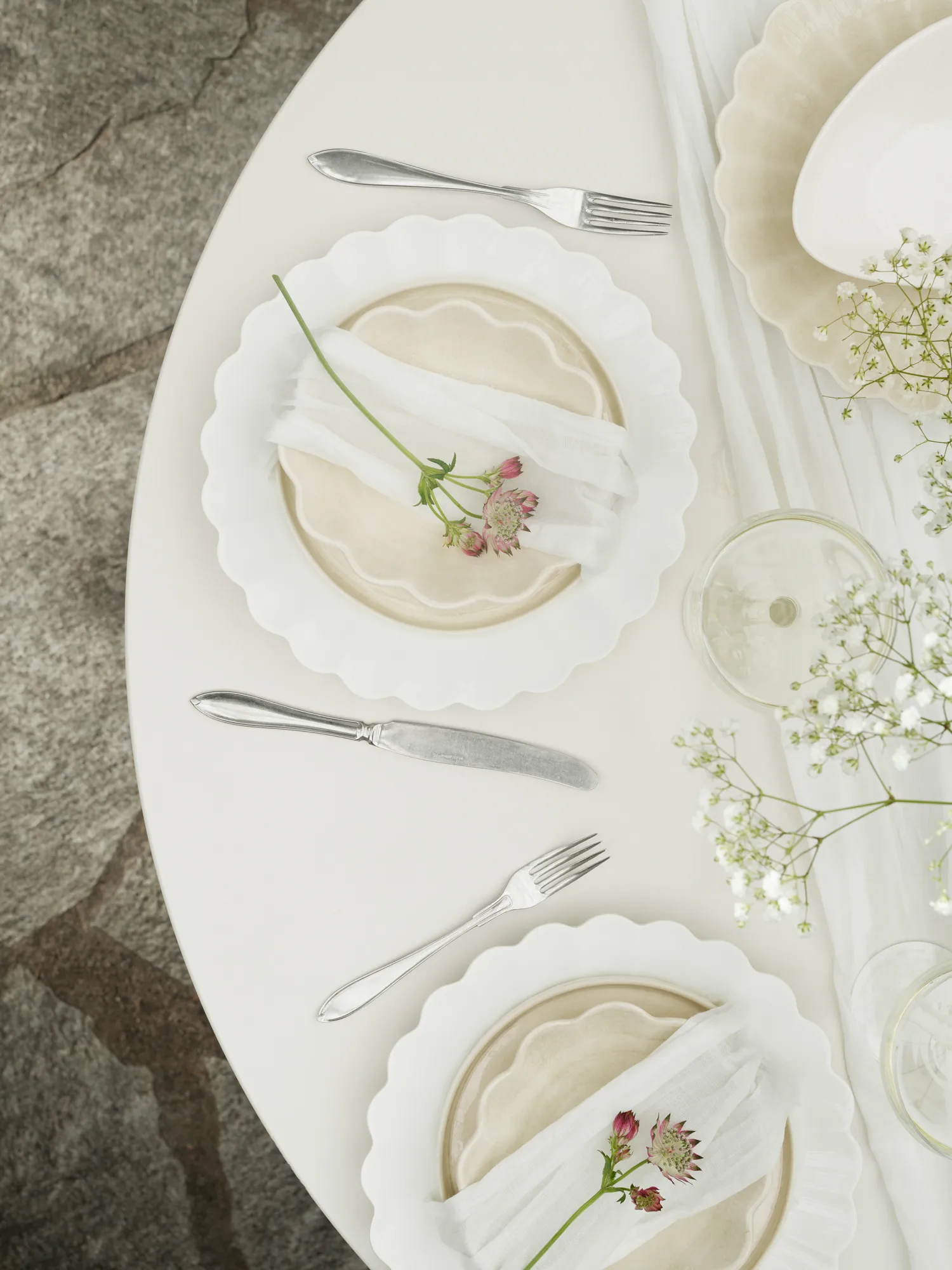 Oyster Schale 16 x 18cm, Sand Mateus