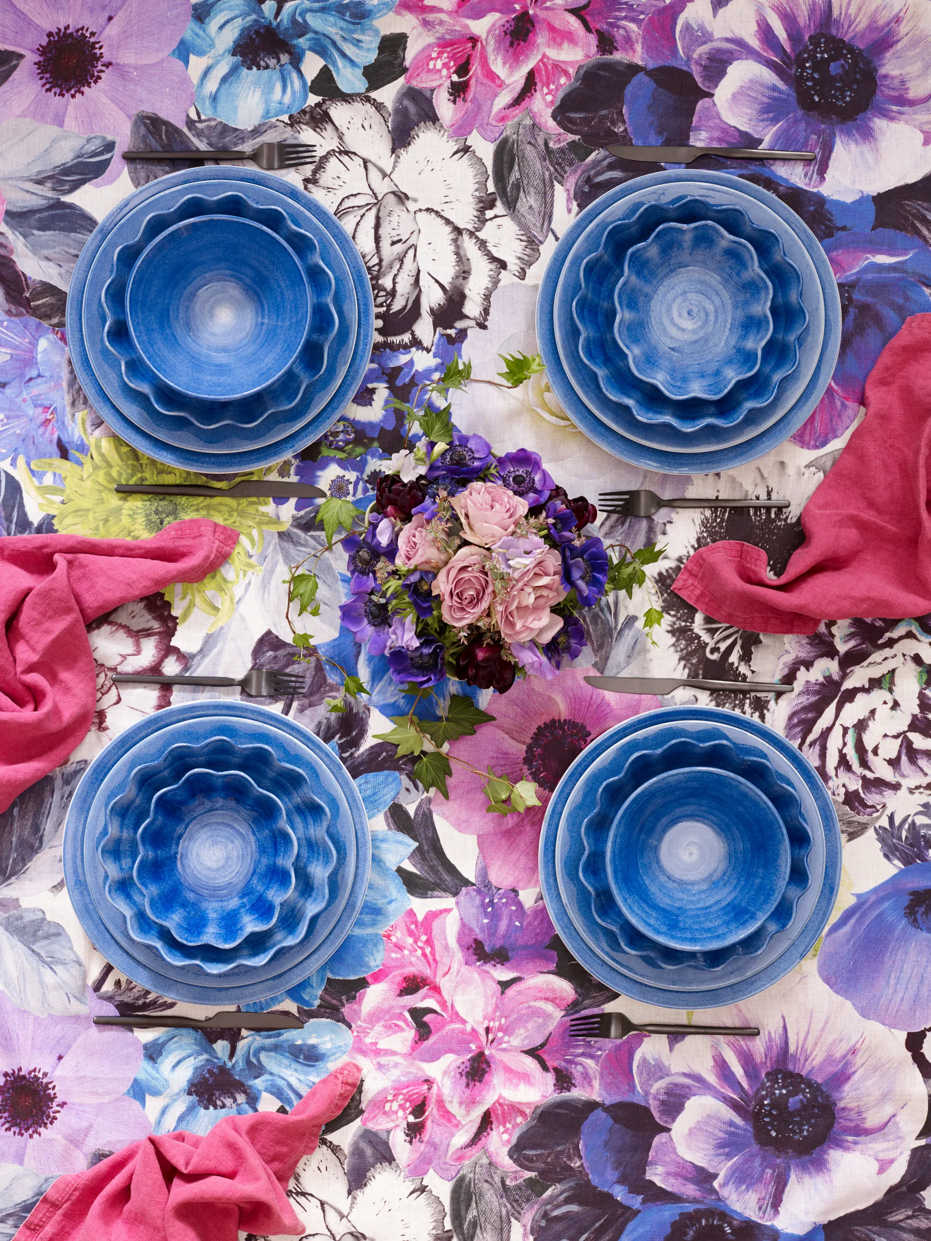 Oyster Schale Ø24cm, Hellblau Mateus