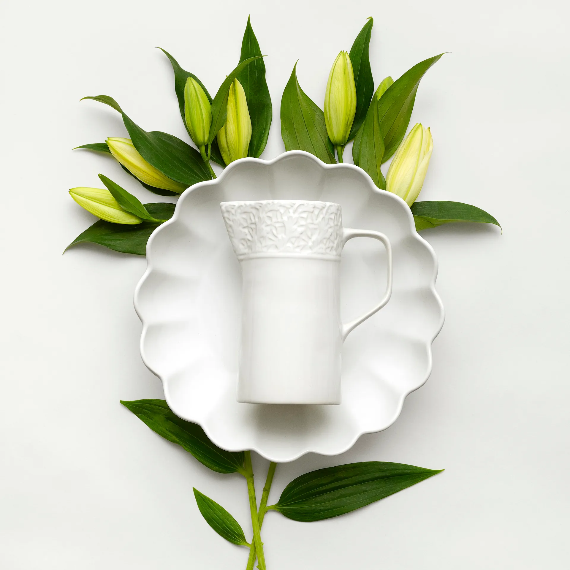 Oyster Schale Ø31cm, Weiß Mateus