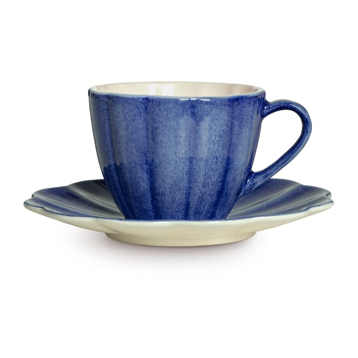 Oyster Tasse mit Untertasse 25 cl - Blau - Mateus