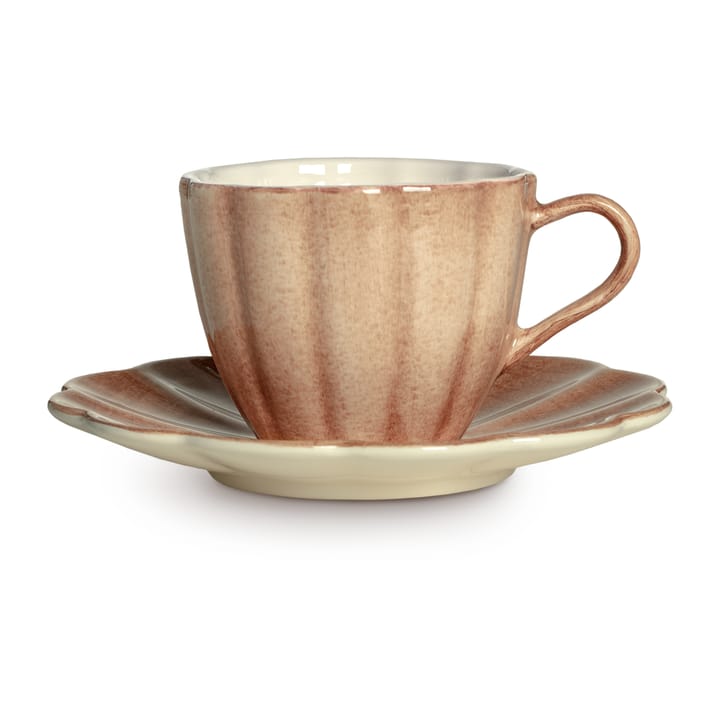 Oyster Tasse mit Untertasse 25 cl - Cinnamon - Mateus