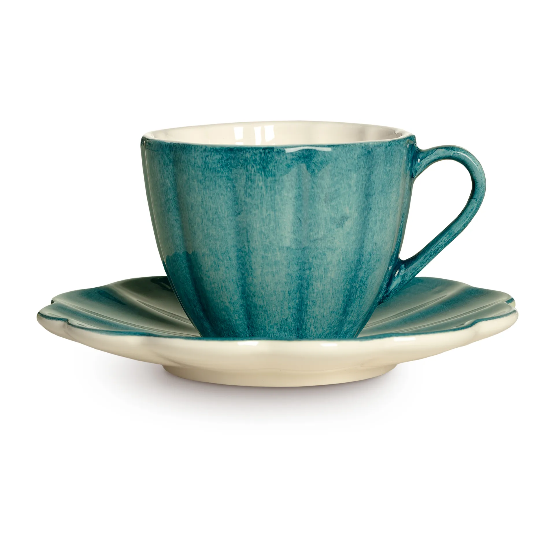 Oyster Tasse mit Untertasse 25 cl, Ocean Mateus