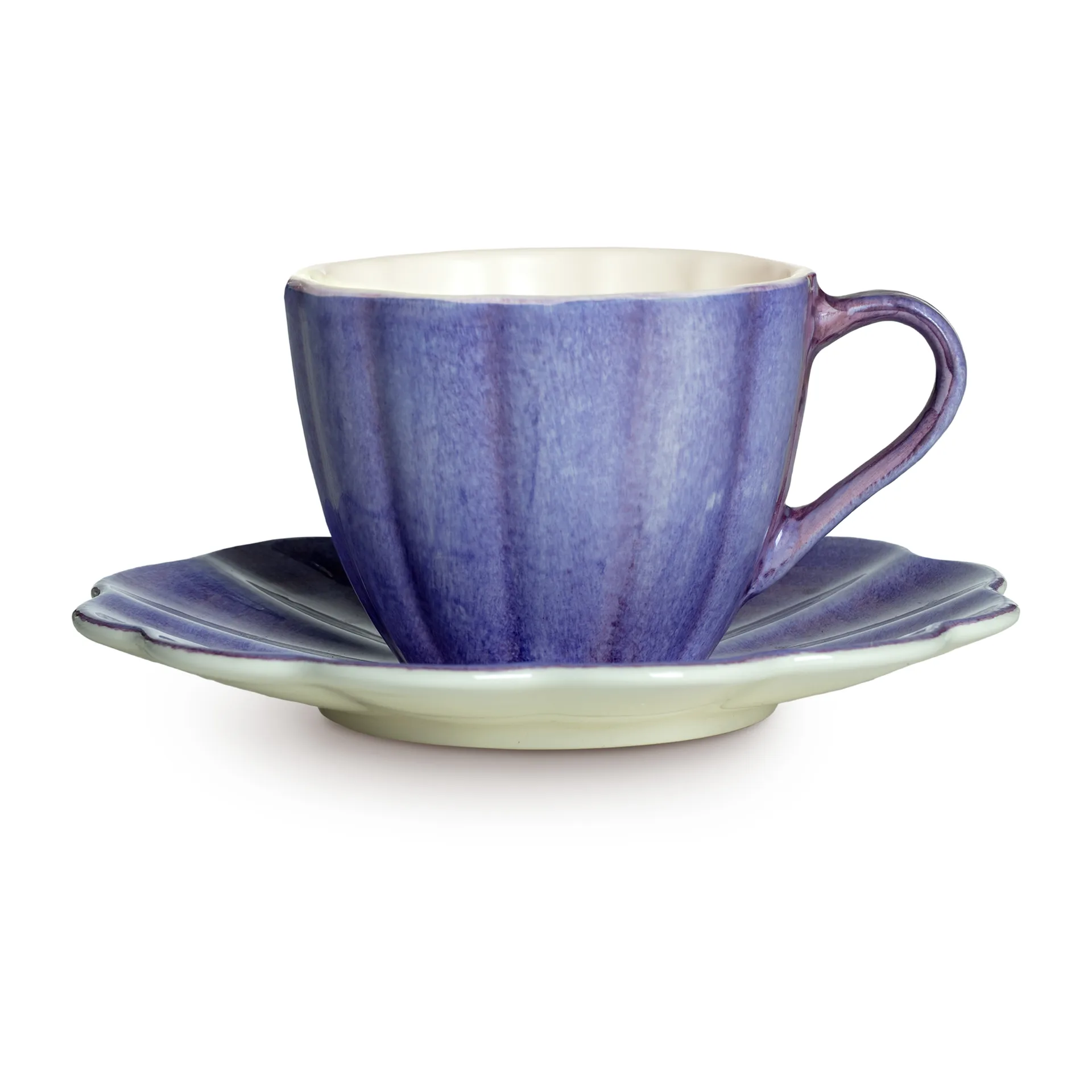 Oyster Tasse mit Untertasse 25 cl, Veilchen Mateus