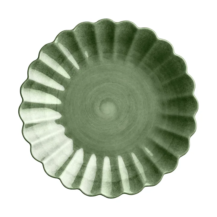 Oyster Teller 20 cm - Forest green - Mateus