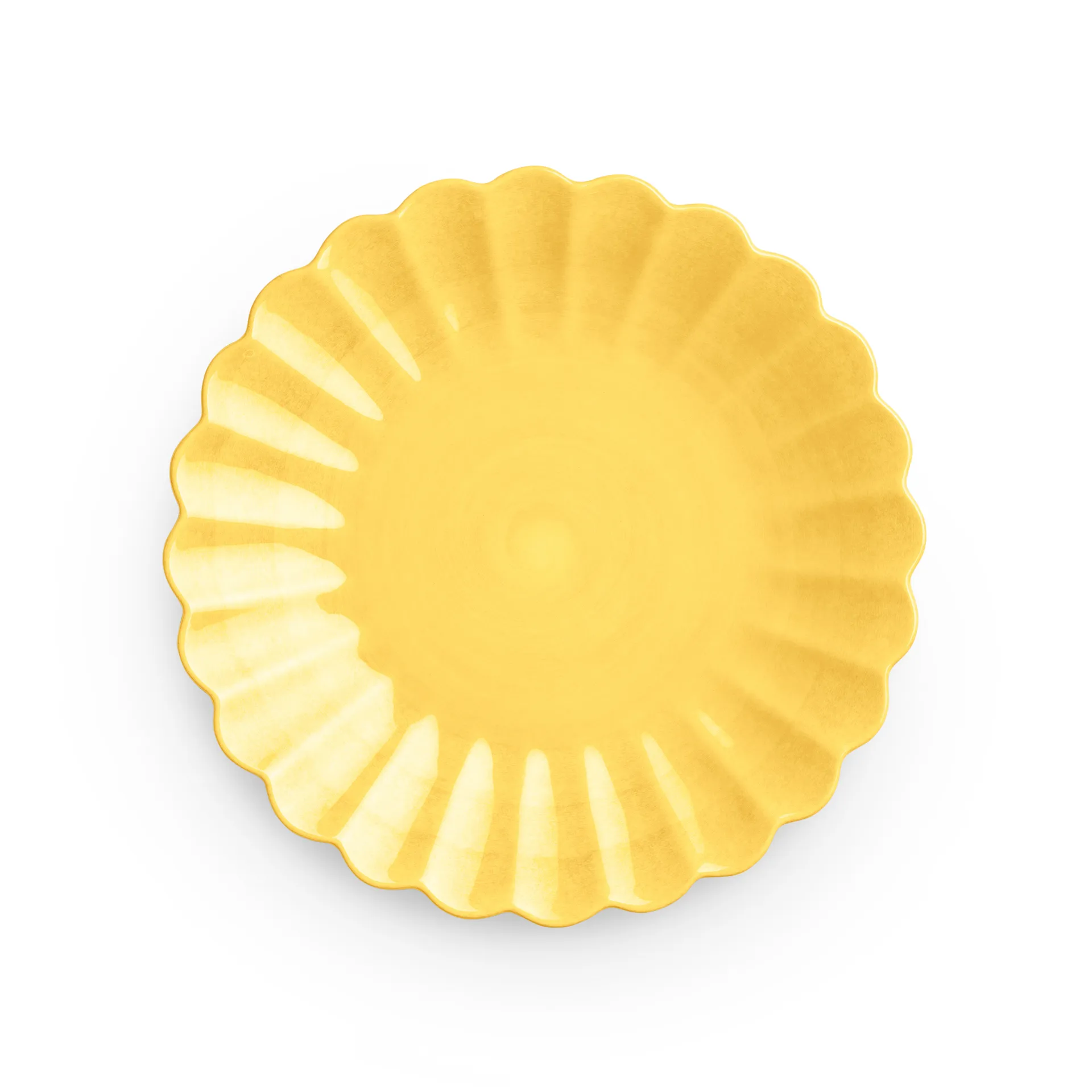 Oyster Teller 20cm, Gelb Mateus