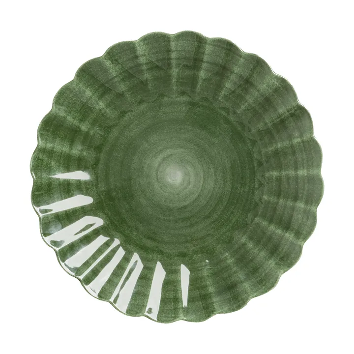 Oyster Teller 28 cm - Forest green - Mateus