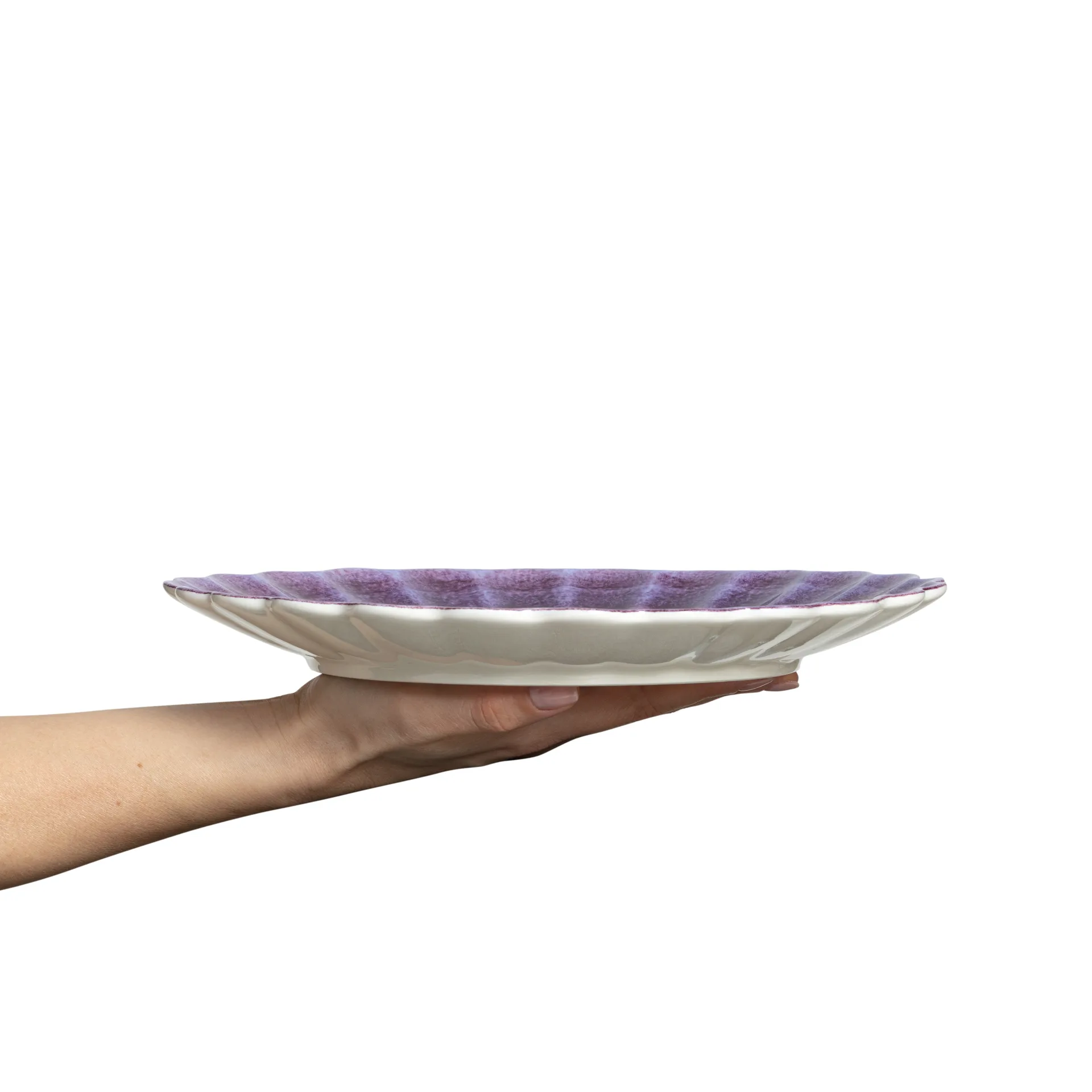 Oyster Teller 28 cm, Violett Mateus