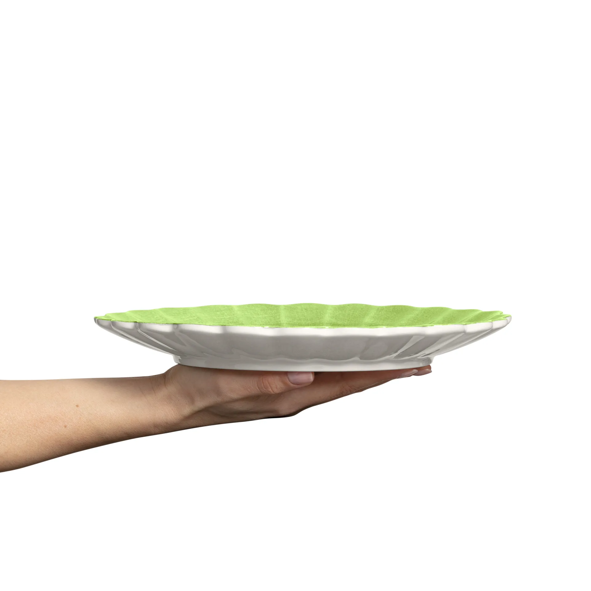 Oyster Teller 28cm, Grün Mateus